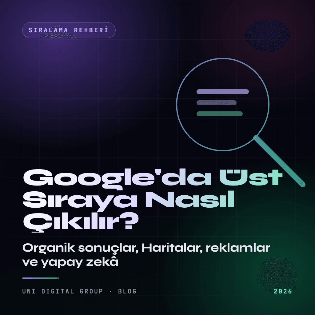 Google'da Üst Sıraya Nasıl Çıkılır? 2026 İlk Sayfa Rehberi